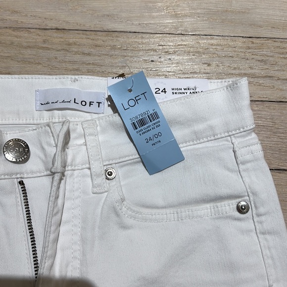 Loft NWT High Waist Skinny Ankle size 24/00P - Picture 2 of 3